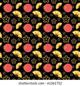 seamless background in japanese style