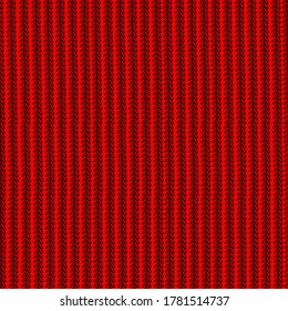 Seamless background for knitting red knitted fabric