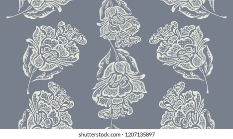 Seamless background with lace pattern.
