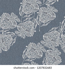 Seamless background with lace pattern.