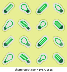 Seamless background with lamps