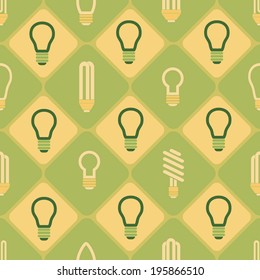 Seamless background with lamps