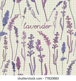  seamless background  with lavender