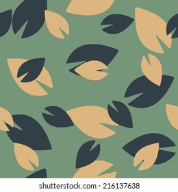 seamless background: leaf