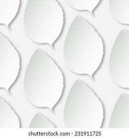 Seamless background with leaf of paper. Vector illustration