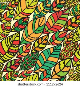 seamless background from the leaves