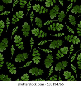 Seamless background with leaves