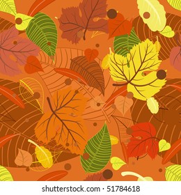 seamless background from the leaves