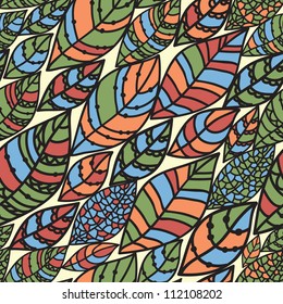 Seamless background from the leaves. Can be used for wallpaper, pattern fills, web page background, surface textures, textile.