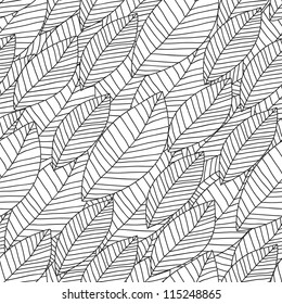 Fondo sin fisuras de las hojas. Puede ser utilizado para el Fondo de pantalla, rellenos del patrón, fondo de la página del Web, texturas superficiales, materia textil.