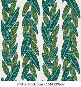 seamless background with leaves, vector design