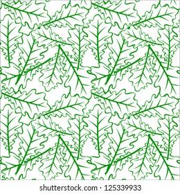 Seamless background with leaves. Vector pattern.