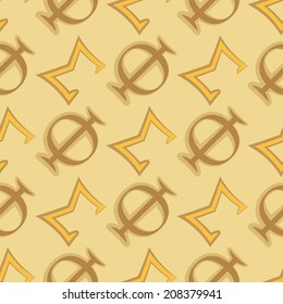 seamless background with letters of the Greek alphabet
