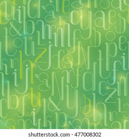 Seamless background with letters.
Hand-made font. Mask used. Smartly grouped.