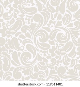 Seamless background of light beige color in the style of Damascus