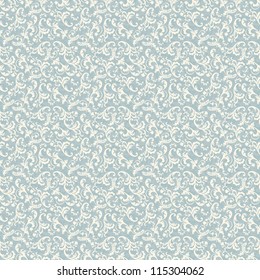 Seamless background of light blue color in the style of Damascus