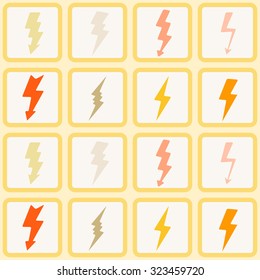 seamless background with lightning for your design