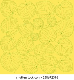 seamless background with lime leaves