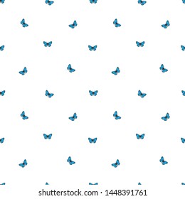Seamless background with little butterflies. Simple minimalistic illustration