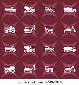 Seamless background with machines