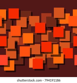 Seamless background made up of squares. The planes are painted monophatically. With different intensities. Vector illustration.