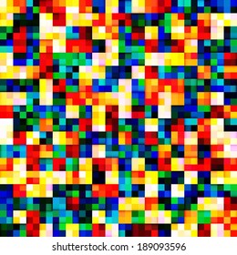 Seamless background with many bright squares