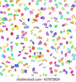 Seamless background with many confetti