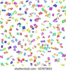 Seamless background with many confetti