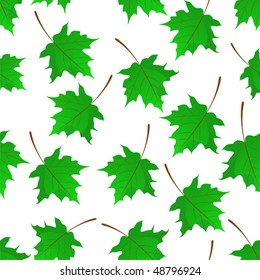 Seamless background with Maple leaves. Illustration for Your design