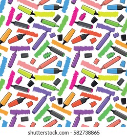 seamless background with markers