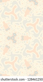 Seamless background of merging circles and throwing star shapes