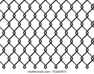 Seamless Background of Metal Grid.