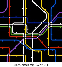 Seamless background of metro dcheme