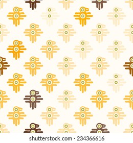 Seamless background with Mexican relics dingbats characters