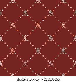 Seamless background with Mexican relics dingbats characters