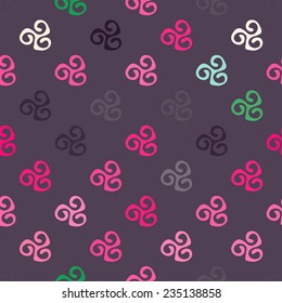 Seamless background with Mexican relics dingbats characters