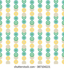 Seamless background. Modern pattern. Circles. Rings. Points.