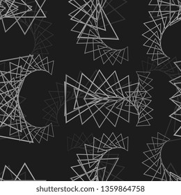 Seamless background. Modern pattern. Triangles. Vector graphics