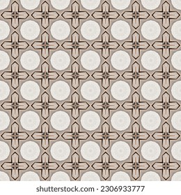Fondo sin inconvenientes Funda Retro Moderna de imagen Imprimir Plantilla de Material de trabajo Material de trama Estructura de visualización Tela Tejido Concepto de forma Textil Textura Fondo de escritorio Diseño Patrón de arte de fondo geométrico.