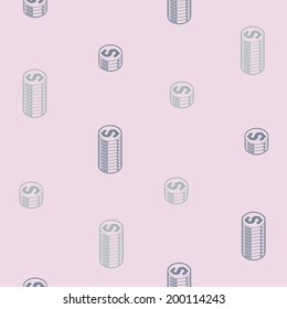 seamless background: money