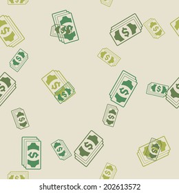 seamless background: money