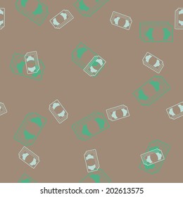 seamless background: money