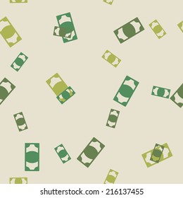 seamless background: money