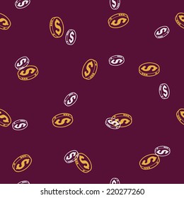 seamless background: money