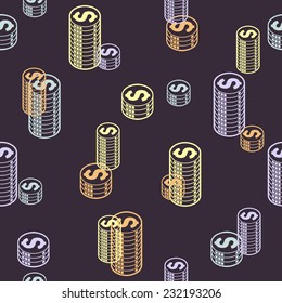 seamless background: money