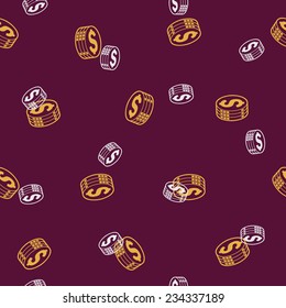 seamless background: money