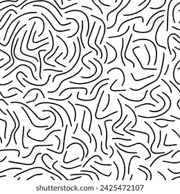 Seamless background is monochrome with stripes. Vector illustration.