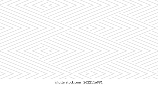 Seamless background in monochrome, Vector, zigzag, repeating patterns.