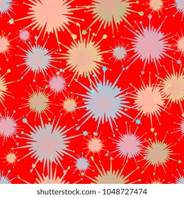 seamless background of multi-colored blots