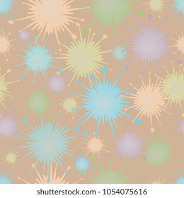 seamless background of multi-colored blots